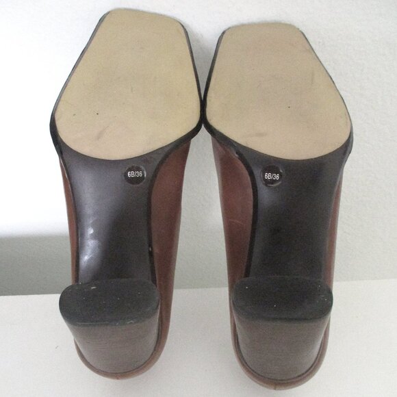 BCBGirls Womens Tan Leather 3" Heel Pump - Size 6M or 36 EUR - Picture 10 of 10